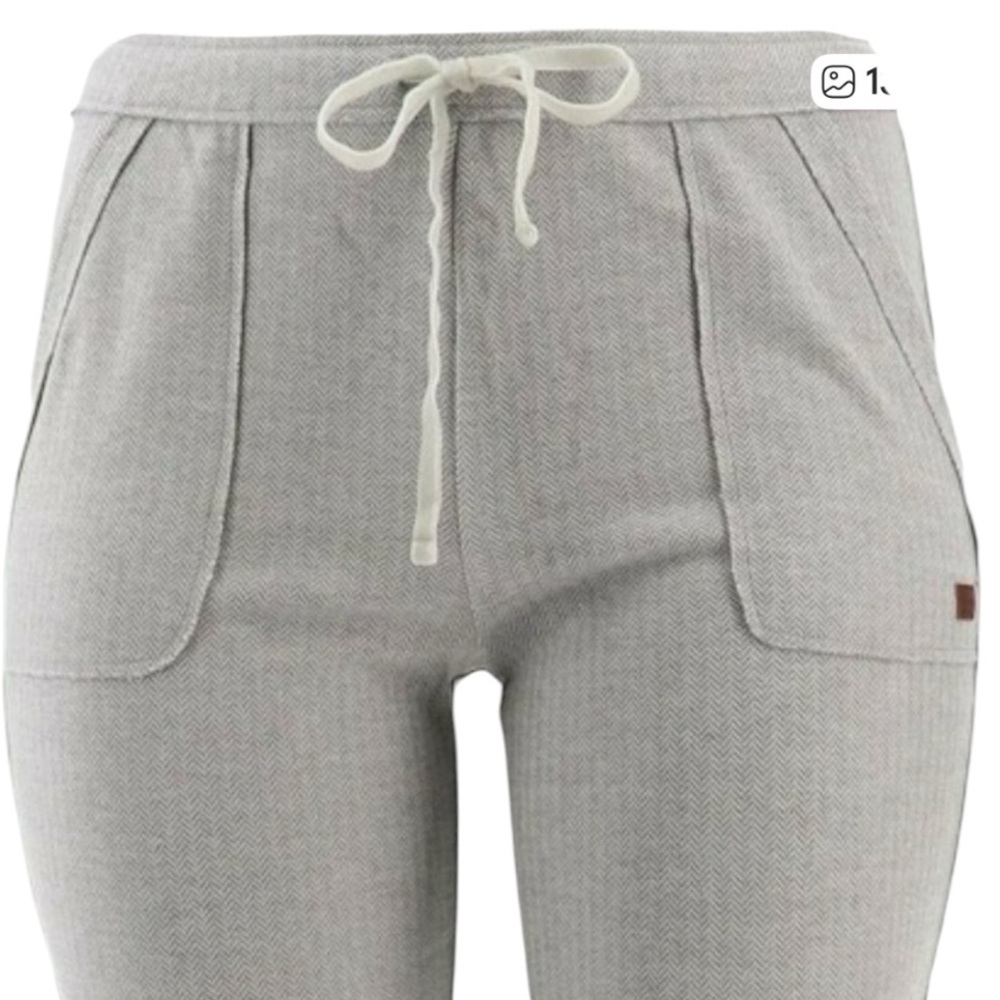 Peace Love World Gray Twill Lounge Knit Jogger Pants | Size XL